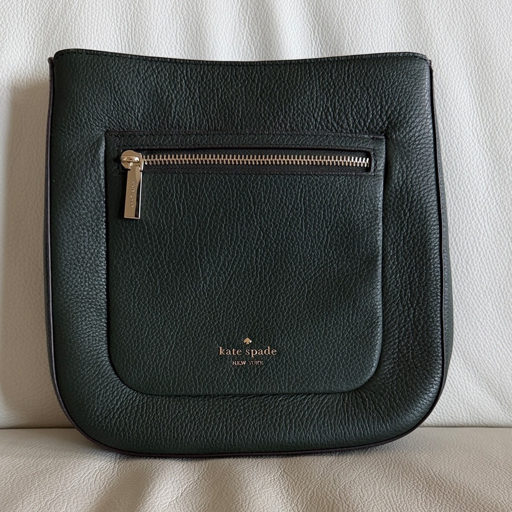 Kate Spade Dark Green Leather Shoulder Bag
